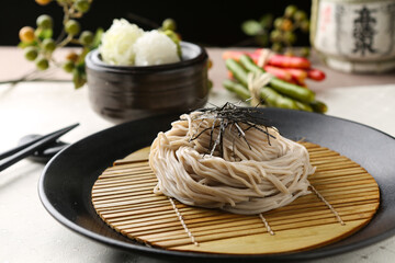 Japanese buckwheat noodles, soba