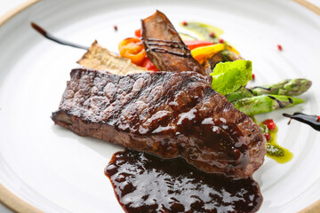Restaurant sirloin and tenderloin steak
