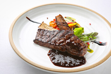 Restaurant sirloin and tenderloin steak