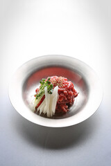 Korean style raw beef