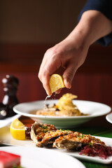 hotel chef. Hotel chef. The chef is cooking high-quality dishes.