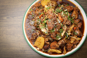 Braised Spicy Chicken with Vegetables