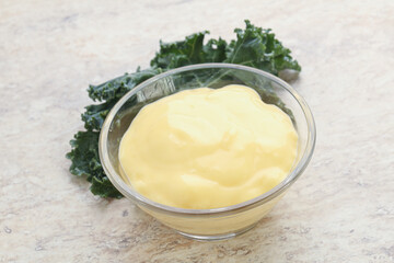 Cheese sauce in the bowl