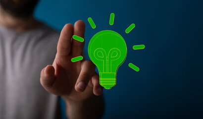 Concept creative idea and innovation.ustainable development