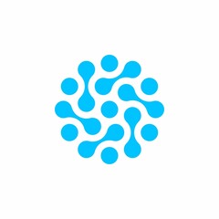 Fototapeta na wymiar tech logo abstrak