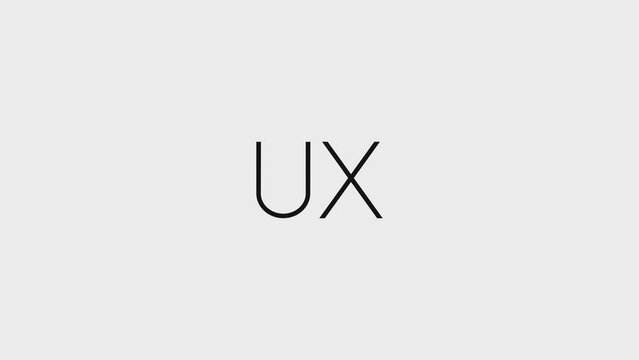 UX and UI morphing loop animation. 60fps. Black and white colors. 