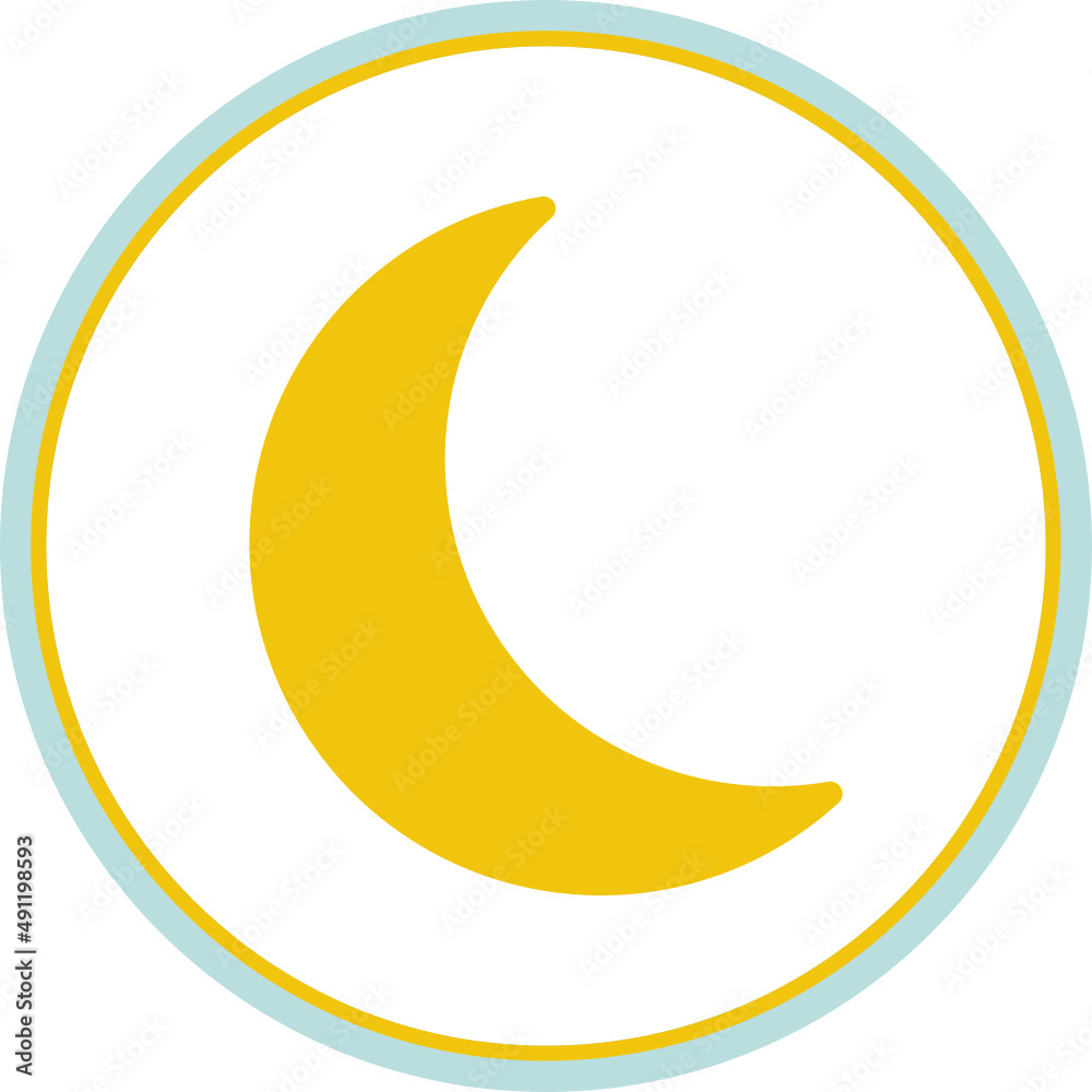 Canvas Prints moon icon