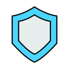 Shield icon for website, promotion, social media