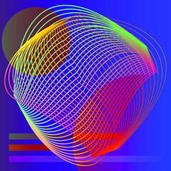 Colorful abstract patterns with different design patterns