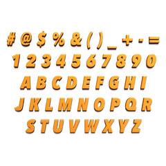 Golden font numbers and letters alphabet typography. Vector gold font type with 3d metal gold