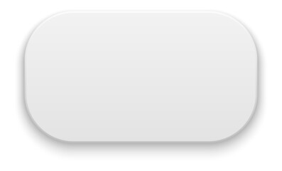 Rounded rectangle with realistic shadow. White button template