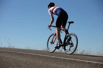 Naklejka premium Road biker