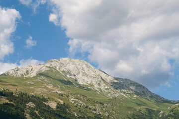Fototapeta na wymiar Summer Mountain Landscape. Italian Alps