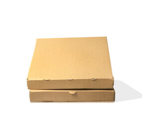 Cardboard boxes mockup isolated on white background