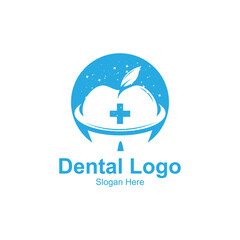 Dental Health Logo Vector, Keeping And Caring For Teeth, Design For Screen Printing, Company,Stickers,Background