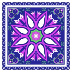 Abstract flower and curve pattern background vector art,Design for Tile, floor pattern,folk embroidery,ornaments print,wallpaper,clothing,wrapping, fabric,textile,scarf,wallpaper,art,trade,ceramic