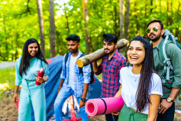 Outdoors activity and leisure time for young friends