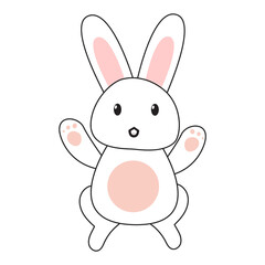 Easter Day Bunny Vector illustration for your business. Your business will benefit from this unique design. The basic vector will not lose quality when used in any background or environment.