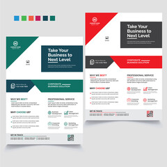 Modern Corporate Flyer Design template vector and Print ready editable