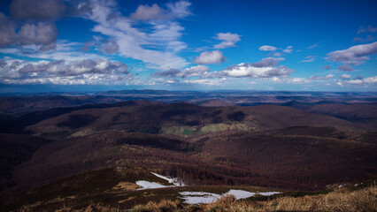 Mountain and the sky