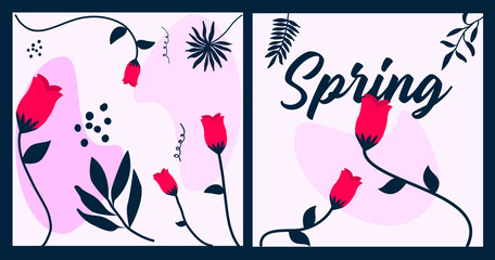 Spring sale background with beautiful colorful flower. Vector illustration template.banners.Wallpaper.flyers, invitation, posters, brochure, coupon discount.