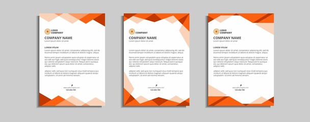 modern corporate letterhead template design 