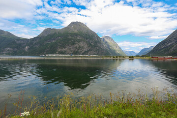 Naklejka premium Town Sunndalsoera, Norway