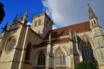 Dives sur Mer; France - november 27 2021 : Notre Dame church