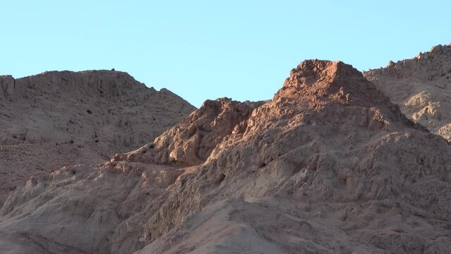 Egypt south sinai mountains in the morning 4k