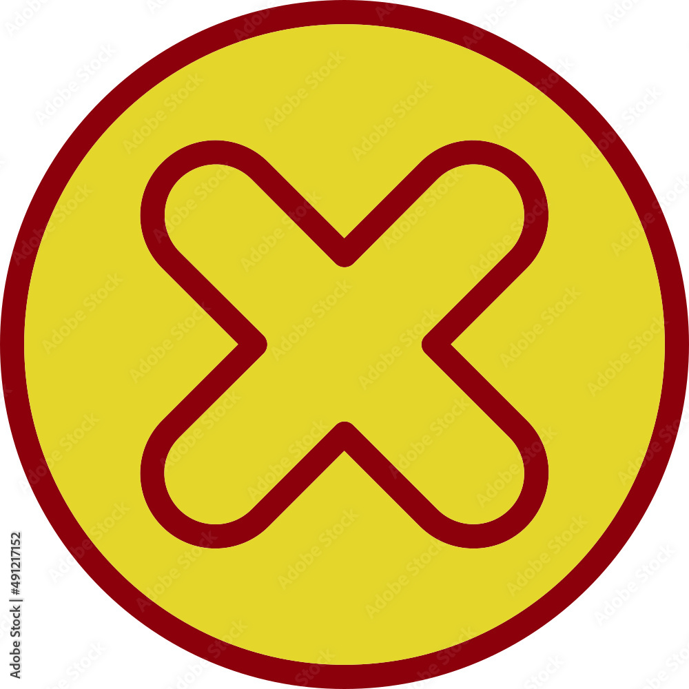 Poster cross icon