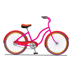  Sports Brake, Seat, Race, Chain, Red, Transportation, Transport, Mountain, Bike, Black, Travel, Illustration, Blue, Vector, Design, Ride, Icon,Bicycle, Bike, Isolated, Wheel, White, Sport, Cycling,  
