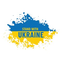 Stand with Ukraine. Stop war in Ukraine. Stop russion agression