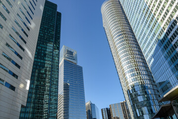 Fototapeta na wymiar view of the La Defense business district