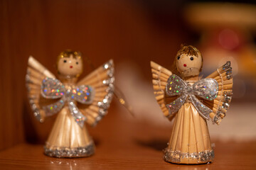 christmas angels on the tree