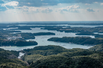 志摩の風景　横山展望台より