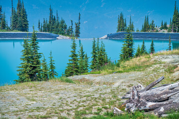 Beautiful lake on Whistler Mountains, summer season in British Columbia - Canada
