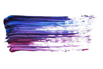 abstract acrylic watercolor paint brush stroke texture isolated on white background for logo and...