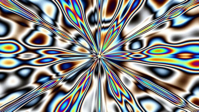 Psyko blob kaleidoscope animation background. 4k footage
