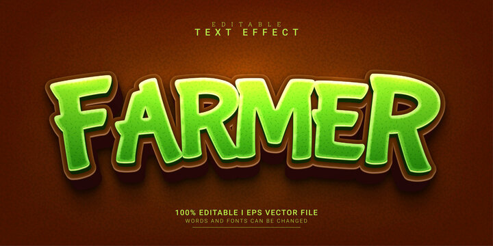farmer editable text effect