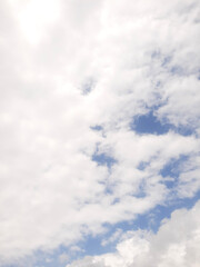 blue sky with clouds