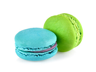 macaroons isolated on white background
