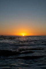 sunset over beach