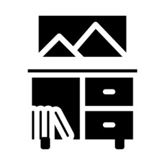 wardrobe and picture icon