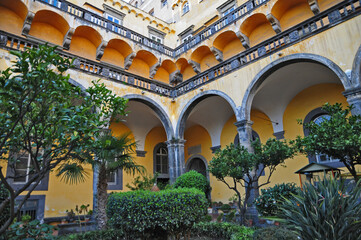 Fototapeta premium Napoli, Chiostro del Monastero di San Gregorio Armeno 