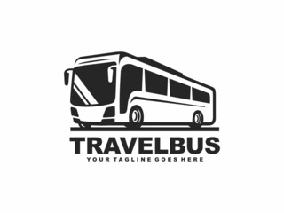 Bus logo design vector. Travel bus logo