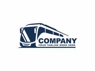 Bus logo design vector. Travel bus logo