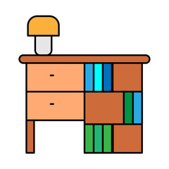 wardrobe and lamp icon