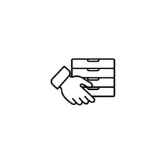 pizza icons  symbol vector elements for infographic web