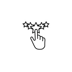 rating icons  symbol vector elements for infographic web