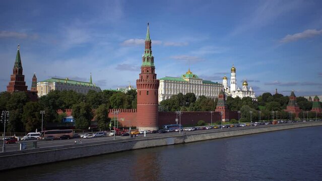 4K footage of Kremlin Palace, Moscow, Russia